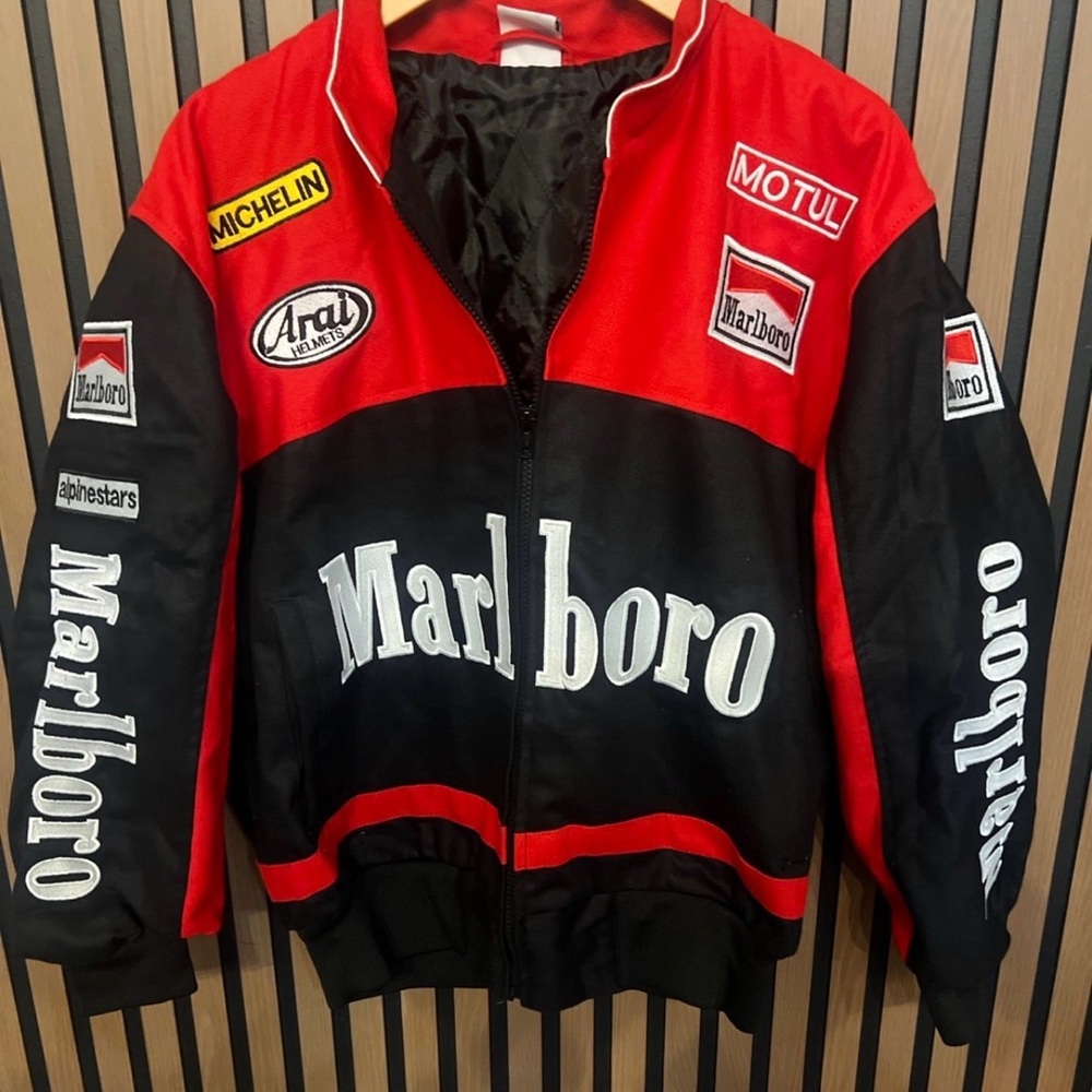 Marlboro Red & Black Racing Jacket Sz L